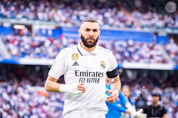 Karim Benzema très ému lors de son dernier match avec le Real Madrid au stade Santiago Bernabeu, le 4 juin 2023. © Agencialof/Action Plus Sports via Zuma Press/Bestimage