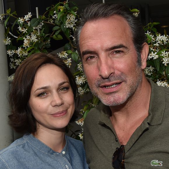 Jean Dujardin et son ex-femme Nathalie Péchalat au village lors des internationaux de France à Roland Garros le 10 juin 2018. © Veeren / Bestimage