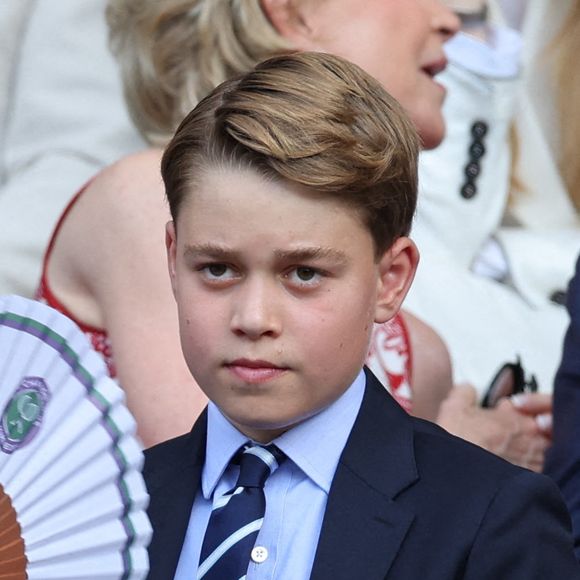 Le prince William et Kate Middleton avec leurs enfants le prince George et la princesse Charlotte dans la loge royale pour la finale du simple messieurs le dernier jour des championnats de tennis de Wimbledon à Londres, Royaume-Uni, le 13 juillet 2025. Photo par Stephen Lock/i-Images/ABACAPRESS.COM Les photos incluent : Keira Knightley et Nicole Kidman