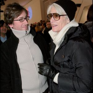 Françoise Hardy et son fils Thomas Dutronc - Henri Salvador tire sa révérence et fait ses adieux à la scène lors d'un concert au Palais des Congrès à Paris. Le 21 décembre 2007 © RINDOFF-GUIREC / BESTIMAGE