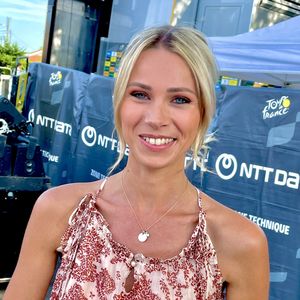 Marion Rousse, sur le plateau de Vélo Club lors de la 18ème étape du Tour de France 2023 à Bourg-en-Bresse le 20 juillet 2023. © Fabien Faure/Bestimage