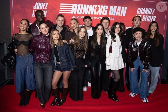 Les étudiants de la Star Academy 2025 assistent à la première du film 'Running Man' à l'UGC Cine Cite Bercy le 03 novembre 2025 à Paris, France. Photo by Nasser Berzane/ABACAPRESS.COM