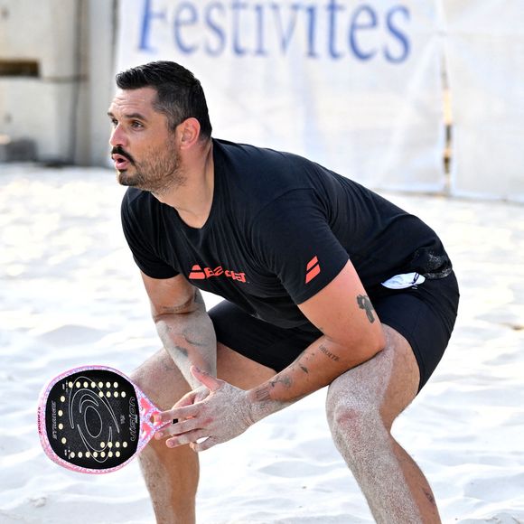 Exclusif - Florent Manaudou lors de l'évènement caritatif "Tsonga & Friends Beach Solidarity Event" organisé par l’association "Attrap'la Balle" dans le cadre du Beach Sport Festival à Saint-Laurent-du-Var. © Bruno Bebert/Bestimage