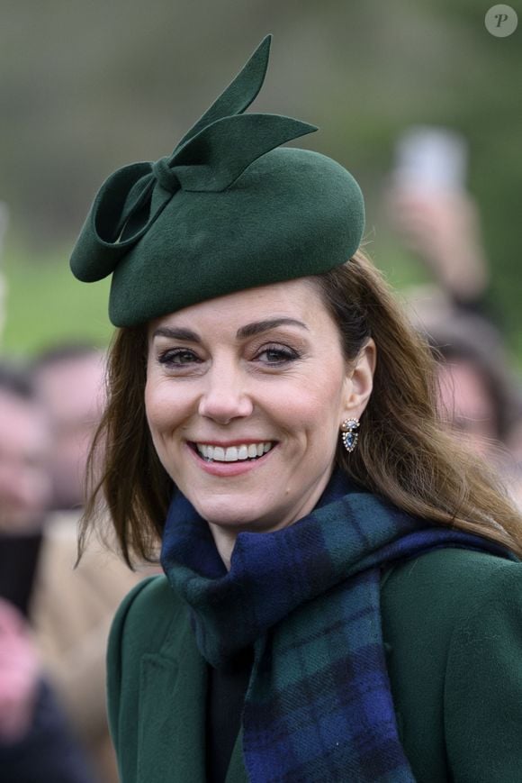 Catherine (Kate) Middleton, princesse de Galles - La famille royale britannique se rend à la messe de Noël à Sandringham le 25 décembre 2024. - La famille royale britannique se rend à la messe de Noël à Sandringham le 25 décembre 2024.