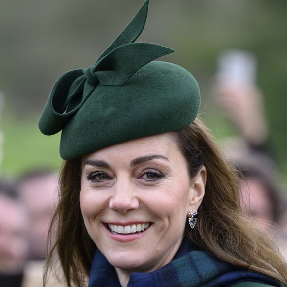Catherine (Kate) Middleton, princesse de Galles - La famille royale britannique se rend à la messe de Noël à Sandringham le 25 décembre 2024. - La famille royale britannique se rend à la messe de Noël à Sandringham le 25 décembre 2024.