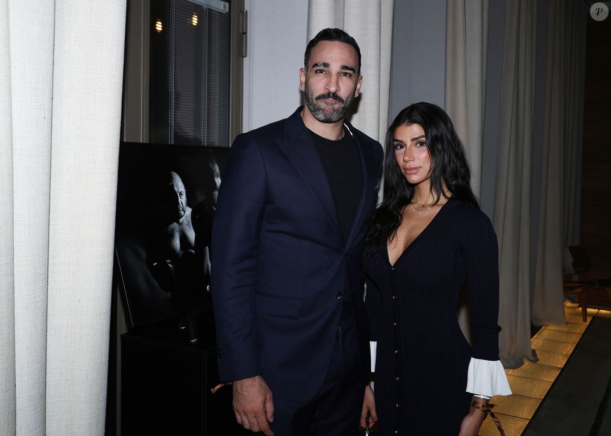 Photo : Adil Rami et sa compagne Louana Franco - Vernissage de l ...