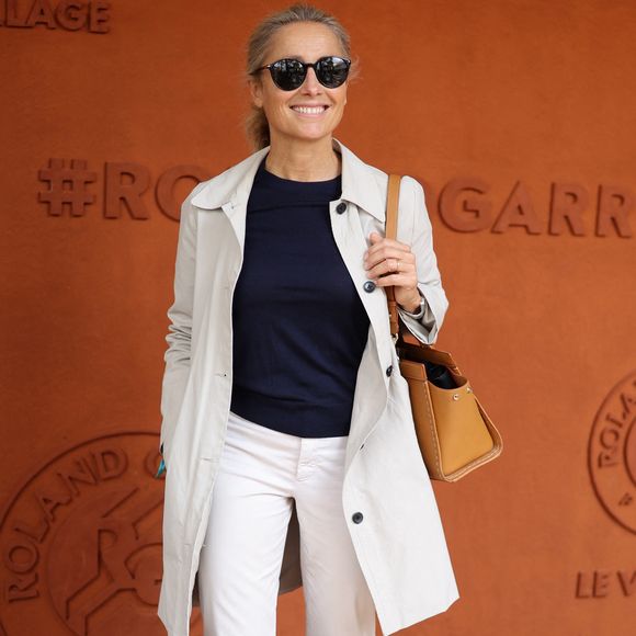 Anne-Sophie Lapix au village lors des Internationaux de France de Tennis de Roland Garros 2025, à Paris, France, le 6 juin 2025. © Jacovides-Moreau/Bestimage