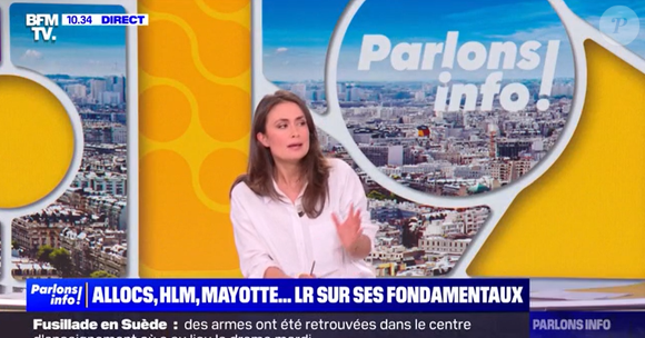 Julie Hammett de retour sur BFMTV après son congé maternité.