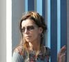 Kristina Rady, l'ancienne épouse de Bertrand Cantat, arrive au centre de détention de Muret, dans le sud-ouest de la France, le matin du 2 octobre 2004 avec un ami pour rencontrer le chanteur de Noir Desir emprisonné en France après son retour de Lithunie, pour le meurtre de l'actrice française Marie Trintignant. Photo par Patrick Bernard/ABACA.
