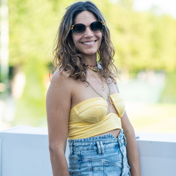 Exclusif - Vanille Clerc dans l'Espace VIP lors de la 9ème édition du "Longines Paris Eiffel Jumping" au Champ de Mars à Paris, France, le 24 juin 2024. © Perusseau-Veeren/Bestimage