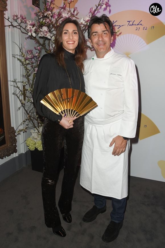 Un drame qui continue de guider chacun de ses engagements. 

Yannick Alleno (Chef du Pavillon Ledoyen) et sa femme Laurence pendant la soirée "Kenzo Takada's Birthday Night" pour fêter les 80 ans de Kenzo Takada au Pavillon Ledoyen à Paris, France, le 28 février 2019. © Coadic Guirec/Bestimage