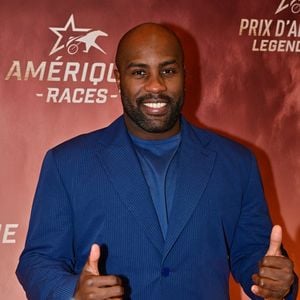 Teddy Riner - 104ème édition du Prix d'Amérique 2025 à l'hippodrome Paris-Vincennes le 26 janvier 2025. © Christian Liewig/Bestimage
