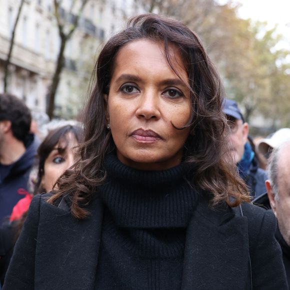 Karine le Marchand - Marche pour la République et contre l'antisémitisme à Paris le 12 novembre 2023.

© Denis Guignebourg  / Bestimage