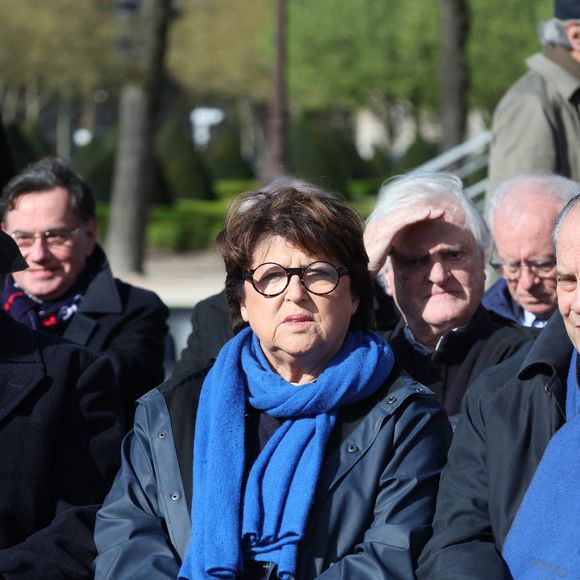 Pierre Joxe, Martine Aubry, Jean-Christophe Cambadélis - Hommage national rendu à l'ancien Premier ministre français Lionel Jospin à l'Hôtel des Invalides à Paris le 26 mars 2026. © Dominique Jacovides/Bestimage
