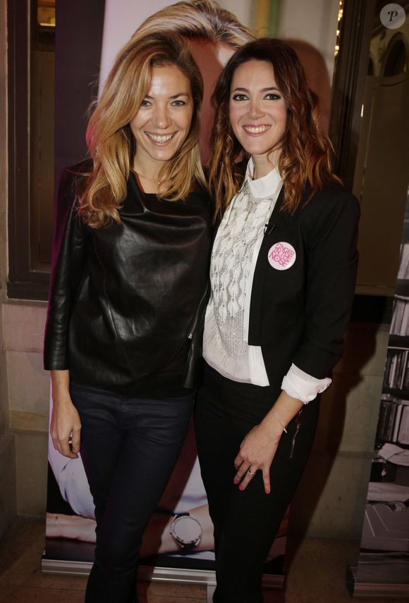 Sandra Lou et Claire Barsacq assiste à la soirée de lancement du livre 'Finger in the Nose' by Sandra Lou pour lutter contre le cancer chez les enfants, au Palais Brongniart à Paris, France le 2 novembre 2015. Photo Jerome Domine/Abaca