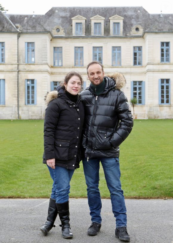 Exclusif - Emilie Dequenne et son mari Michel Ferracci sont à l'affiche du film de Vincent Lannoo "A l'intérieur". C'est le premier film où un couple à la ville joue également un couple à l'écran. Angoulême le 12 Mars 2018. Patrick Bernard-Jean-Marc Lhomer/ Bestimage