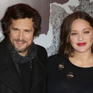 Guillaume Canet et sa femme Marion Cotillard assistant à la première de Rock N Roll Paris au Cinéma Pathe Beaugrenelle à Paris, France, le 13 février 2017. Photo par Jerome Domine/ABACAPRESS.COM