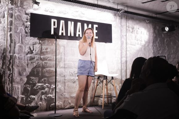Exclusif - Christine Berrou - Artistes de stand up sur la scène du Paname Art Café, restaurant et Comedy Club à Paris le 22 juillet 2022. © Jack Tribeca / Bestimage