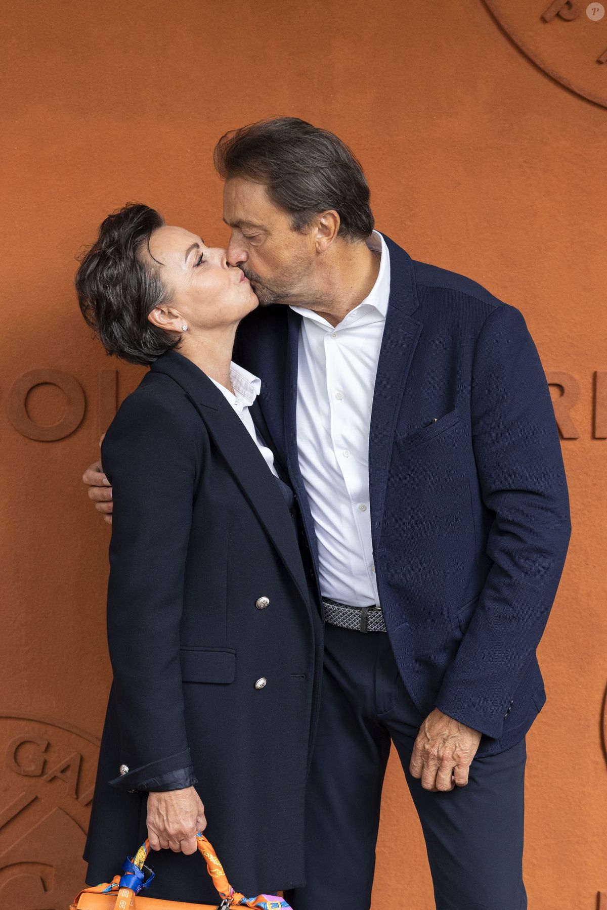 Photo : Henri Leconte et sa compagne Maria Dowlatshahi au village lors ...