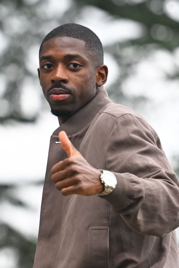 Ousmane Dembele ( France ) arrives at the National Football Center on march 18, 2024 in Clairefontaine-en-Yvelines, France. © Federico Pestellini/Panoramic/Bestimage