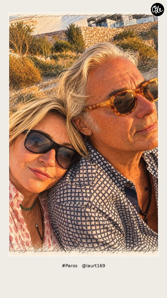 La chanteuse est accompagnée de son compagnon Laurent.

Patricia Kaas profite d'un séjour en Grèce avec son compagnon. Capture d'écran Instagram