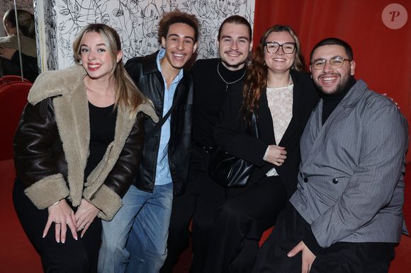 Emma, Masseo, Thomas, Maylis (Star Academy 2024) et Ahcene (Star Academy 2022) assistent à l'After Party Joli Joli au Chacha Club à Paris, France, le 03 décembre 2024. Photo by Jerome Dominé/ABACAPRESS.COM