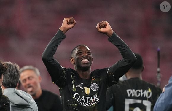 Le 6 mai 2026, Munich, Aarhus, Allemagne : OUSMANE DEMBELE du FC Paris Saint-Germain lors de la célébration d'après-match pendant la demi-finale de l'UEFA Champions League : Bayern Munich et PSG. (Credit Image : © Ulrik Pedersen/ZUMA Press Wire)
