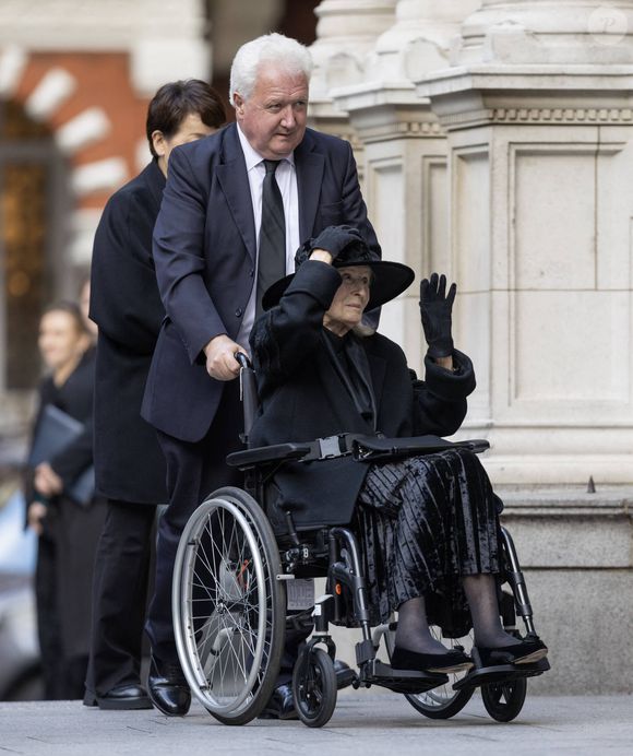 La princesse Alexandra de Luxembourg - Arrivée du cercueil de la duchesse de Kent en l'abbaye de Westminster à Londres le 15 septembre 2025 Dana Press / Bestimage