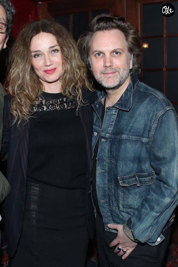 Exclusif - Marine Delterme et son mari Florian Zeller - Cocktail à la suite de la représentation pour les amis proche de la pièce "Deuxième partie" au Théâtre Édouard VI à Paris, France, le 04 Mars 2026. 

© Bertrand Rindoff / Bestimage