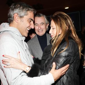 Exclusif - Ary Abittan, Philippe Douste-Blazy et sa femme Marie-Laure Bec - Célébrités assistent au spectacle "Authentique" de Ary Abittan à la Cigale à Paris les 18, 19, 22 et 23 février 2025. © Coadic Guirec/Bestimage