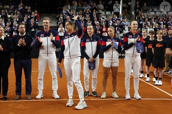 Caroline Garcia - L'équipe de France féminine de tennis,  menée par C.Garcia, affronte la Grande Bretagne lors du tour qualificatif de la Billie Jean King Cup au Portel (Pas-de-Calais). © Laurent Sanson / Panoramic / Bestimage