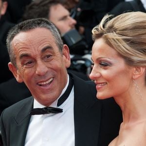 Thierry Ardisson et Audrey Crespo-Mara arrivant pour la projection de 'Lawless' présenté en compétition lors du 65ème Festival International du Film de Cannes, au Palais des Festivals à Cannes, sud de la France le 19 mai 2012. Photo by Genin-Guignebourg/ABACAPRESS.COM