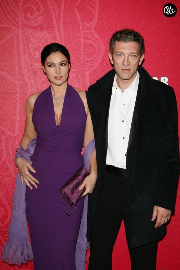 Monica Bellucci et Vincent Cassel arrivent à la 34e cérémonie des César, qui s'est tenue au Théâtre du Châtelet à Paris, en France, le 27 février 2009. Photo de Guignebourg-Nebinger/Abaca