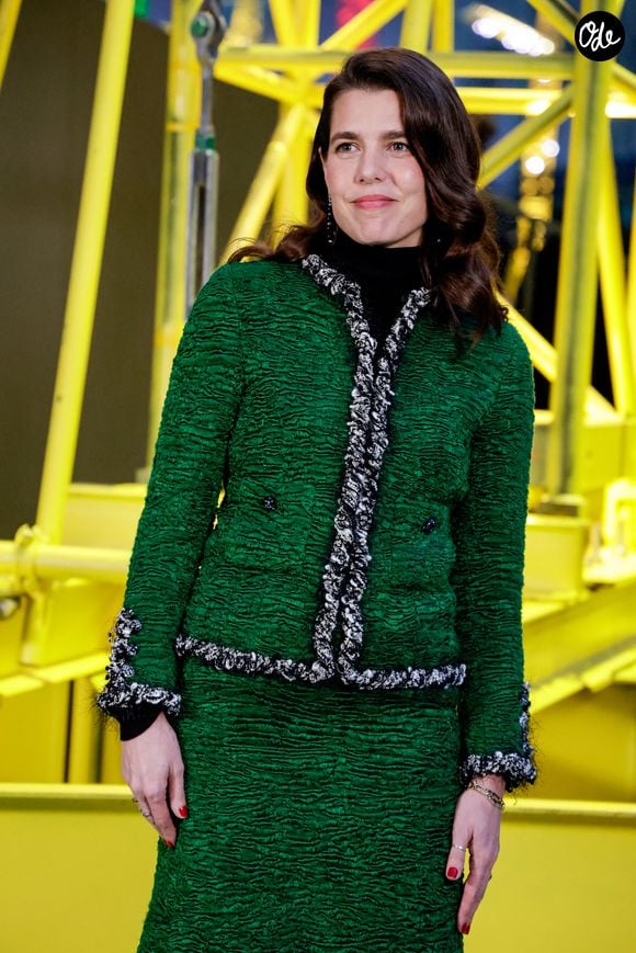 Charlotte Casiraghi au photocall du défilé Chanel Collection Femme Prêt-à-Porter Automne/Hiver 2026-2027 lors de la Fashion Week de Paris (PFW) au Grand Palais, à Paris, France, le 9 mars 2026. © Olivier Borde/Bestimage