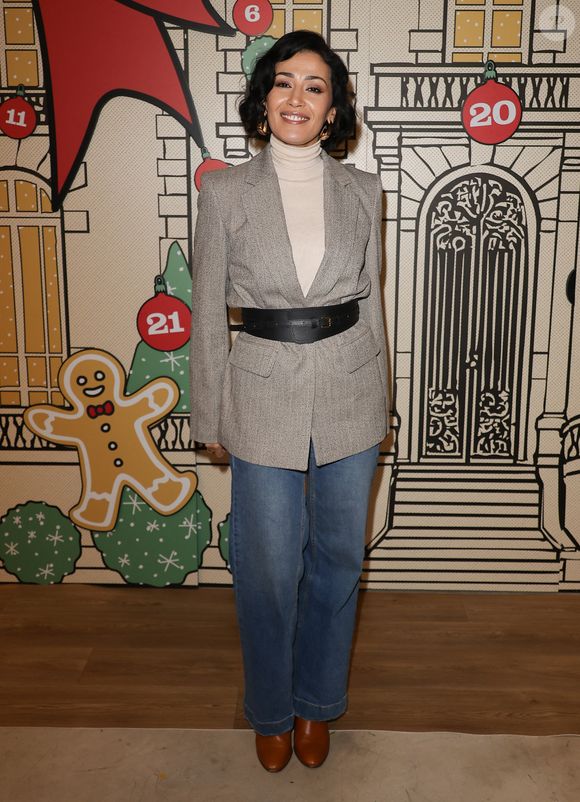 Karima Charni lors de l'ouverture d'un pop-up éphémère Star Academy inspiré du château de Dammarie-les-Lys dans le quartier de la République à Paris baptisé "L'appart de Noël" le 17 décembre 2025.
© Coadic Guirec / Bestimage