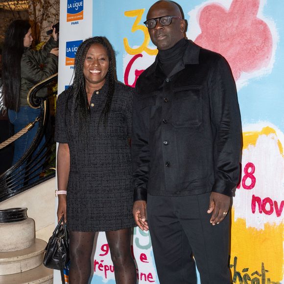 Lilian Thuram et sa femme Kareen Guiock-Thuram assistent au 30e Gala de L'Espoir de la Ligue contre le cancer au Théâtre des Champs-Élysées à Paris le 18 novembre 2024 à Paris, France. Photo by Alexis Jumeau/ABACAPRESS.COM