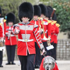 Catherine (Kate) Middleton, princesse de Galles, colonel des Irish Guards, visite le régiment lors du défilé de la Saint-Patrick à la caserne Wellington de Londres, Royaume Uni, le 17 mars 2025. © Zahu/Backgrid UK/Bestimage