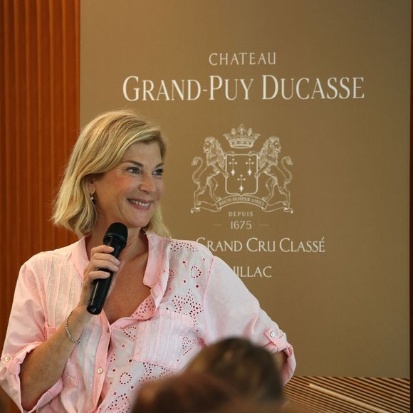 Exclusif - Michèle Laroque au Château Grand- Puy Ducasse à Pauillac en Gironde, le 10 juillet 2024. - Festival International du Film en Médoc " Les Vendanges du 7ème Art" à Pauillac. © Jean-Marc Lhomer/Bestimage