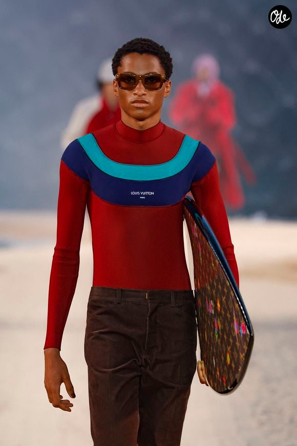 Défilé de mode Louis Vuitton Prêt à Porter Collection Homme Printemps/Été 2027 lors de la Fashion Week de Paris, à la Cité Internationale Universitaire de Paris, France, le 23 juin 2026. © Bestimage