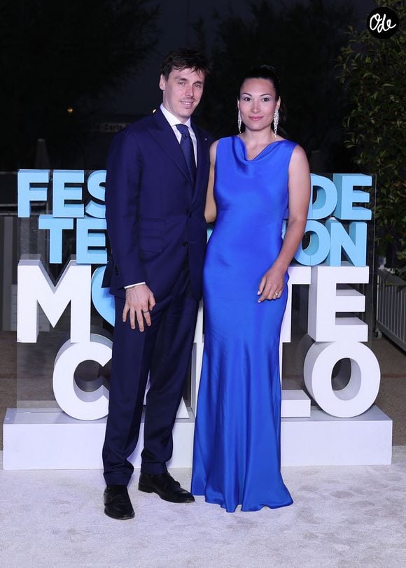 Louis Ducruet et Marie Chevalier Ducruet - Photocall de l'after Party au Monte Carlo Beach lors de la 65eme édition du Festival TV De Monte Carlo le 12 Juin 2026

 © Denis Guignebourg /Bestimage