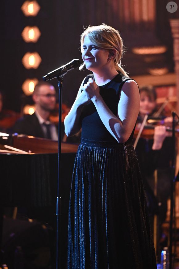 Exclusif - Zaho de Sagazan - Enregistrement de l'émission "Le Grand Echiquier : Spéciale Charles Aznavour" à l'Opéra royal de Versailles, présentée par C.Chazal et A.Manoukian, et diffusée sur France 2 le 29 mai 2025. © Guillaume Gaffiot/Bestimage