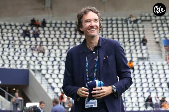 Antoine Arnault - Célébrités lors du match de football de Ligue 1 McDonald's entre le Paris FC contre Metz (3-2) au stade Jean Bouin à Paris le 31 aout 2025. © Mitchof/PsnewZ/Bestimage