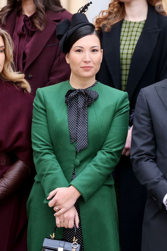 Marie Ducruet (Chevallier) - La famille princière monégasque dans la cour d'honneur du palais lors de la la fête nationale à Monaco le 19 novembre 2025. © Dominique Jacovides - Bruno Bebert / Bestimage