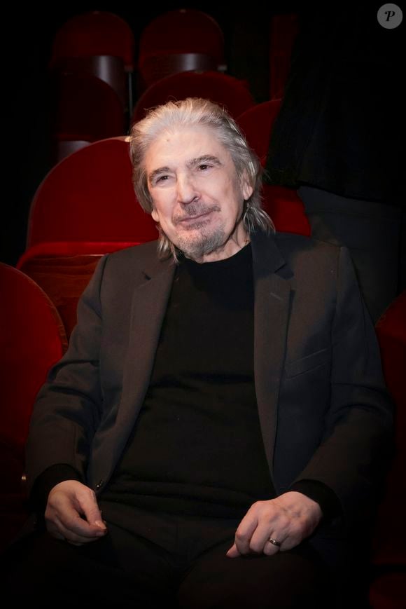 Exclusif - Serge Lama - M.P.Belle donne un concert au théâtre de Passy pour fêter ses 50 ans de carrière le 4 janvier 2024 à Paris.
© Jack Tribeca  / Bestimage