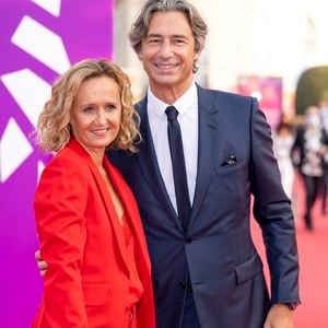 Laurent Solly et sa femme Caroline Roux à la remise du Prix Nouvel Hollywood et projection du film"Flag Day" lors de la 47ème édition du Festival du Cinéma Américain de Deauville, France, le 4 septembre 2021. © Olivier Borde/Bestimage