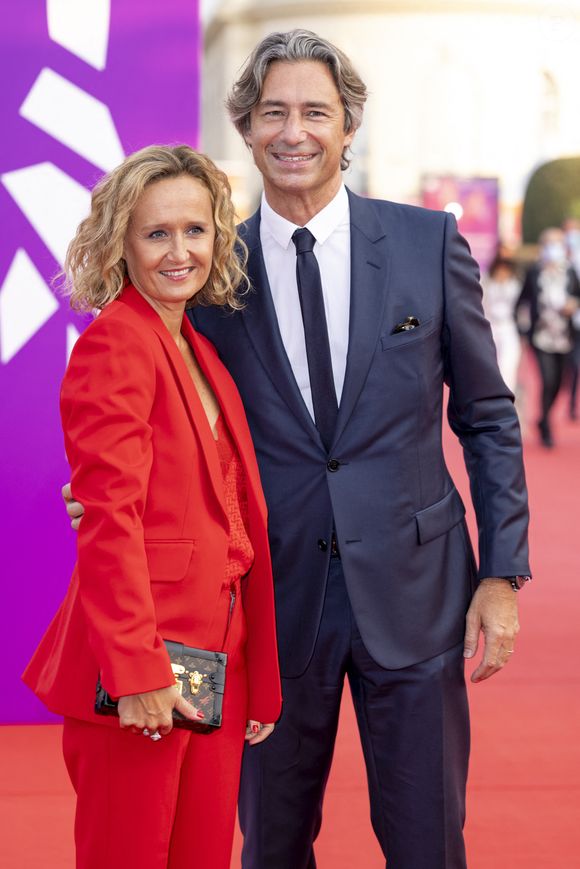 Laurent Solly et sa femme Caroline Roux à la remise du Prix Nouvel Hollywood et projection du film"Flag Day" lors de la 47ème édition du Festival du Cinéma Américain de Deauville, France, le 4 septembre 2021. © Olivier Borde/Bestimage
