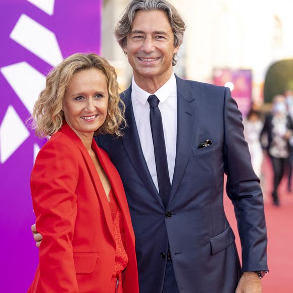 Laurent Solly et sa femme Caroline Roux à la remise du Prix Nouvel Hollywood et projection du film"Flag Day" lors de la 47ème édition du Festival du Cinéma Américain de Deauville, France, le 4 septembre 2021. © Olivier Borde/Bestimage