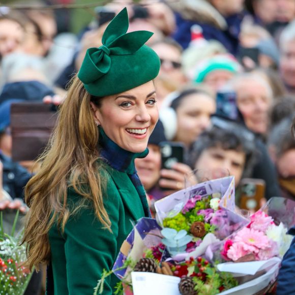 Catherine (Kate) Middleton, princesse de Galles - La famille royale britannique se rend à la messe de Noël à Sandringham le 25 décembre 2024. ALPHA AGENCY / BESTIMAGE