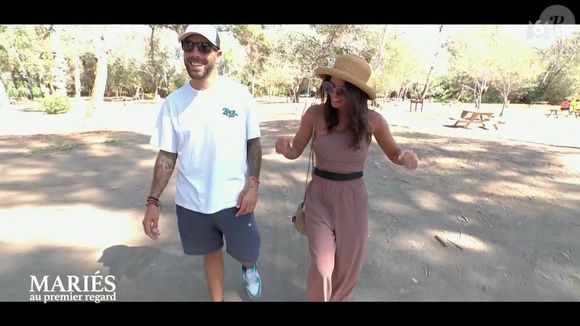 Mais interdiction pour elle de dévoiler les marques
Marina et David lors de l'épisode de "Mariés au premier regard 2025" du 12 mai, sur M6