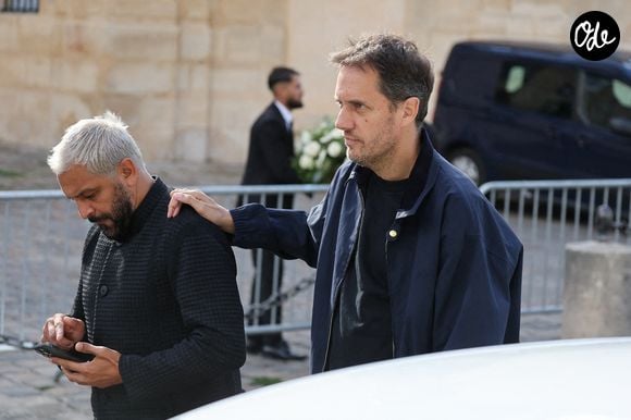 Grand Corps Malade, de son vrai nom Fabien Marsaud - Arrivées aux obsèques de Nicolas Altmayer en l’Église de Saint-Germain-des-Prés à Paris le 31 aout 2026. 

© Dominique Jacovides-Cyril Moreau/Bestimage